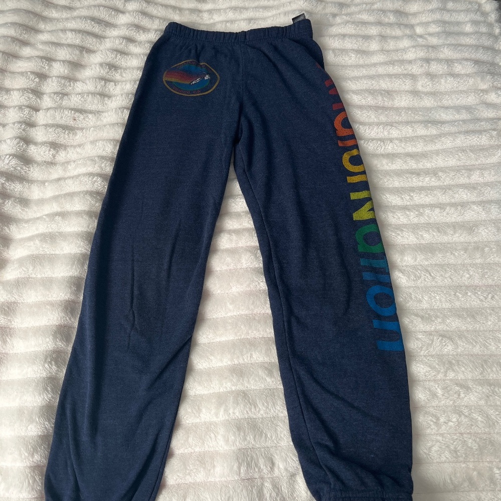 Aviator nation kids sweatpants navy blue size 12